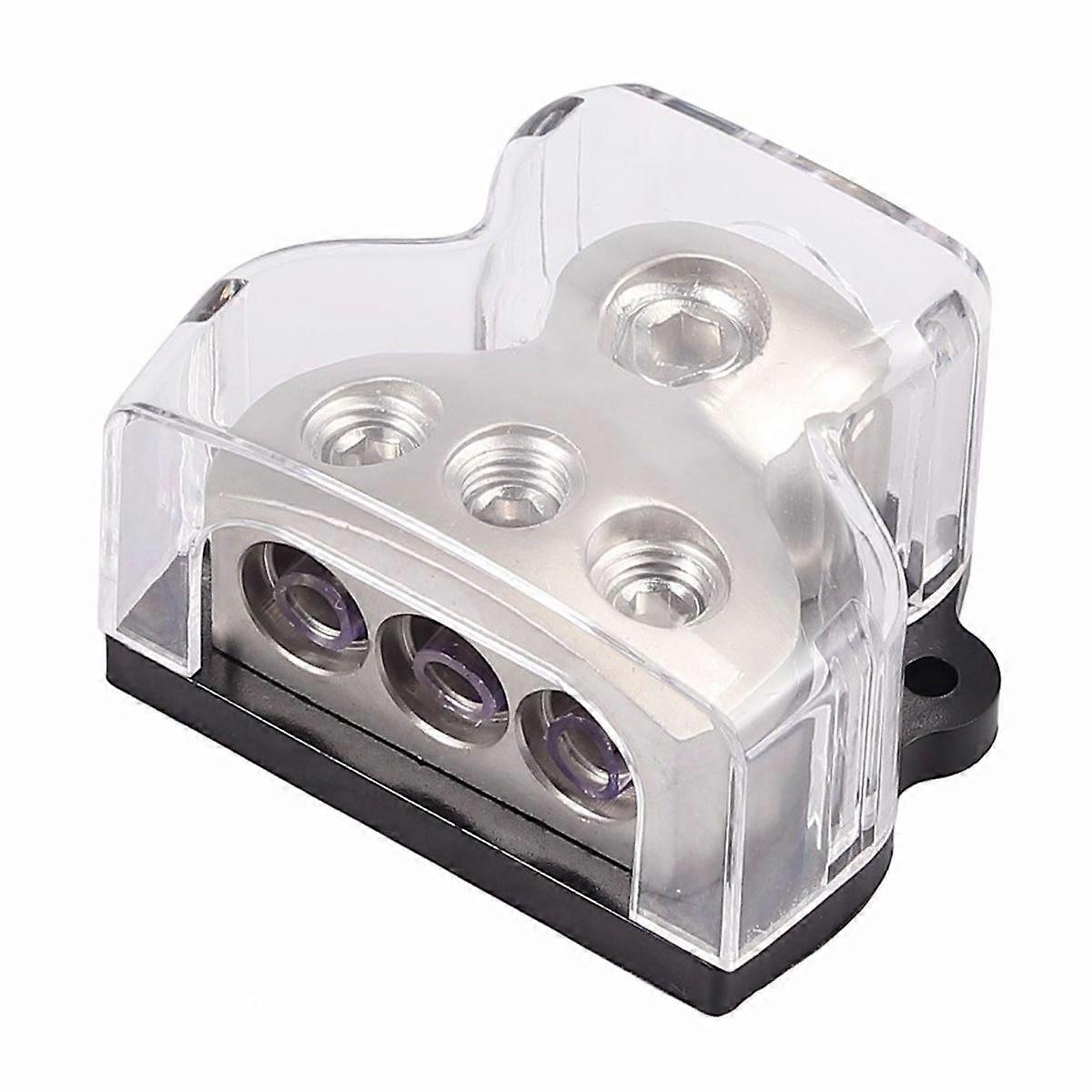 Car audio power distribution 1*0GA input 2*0GA output splitter