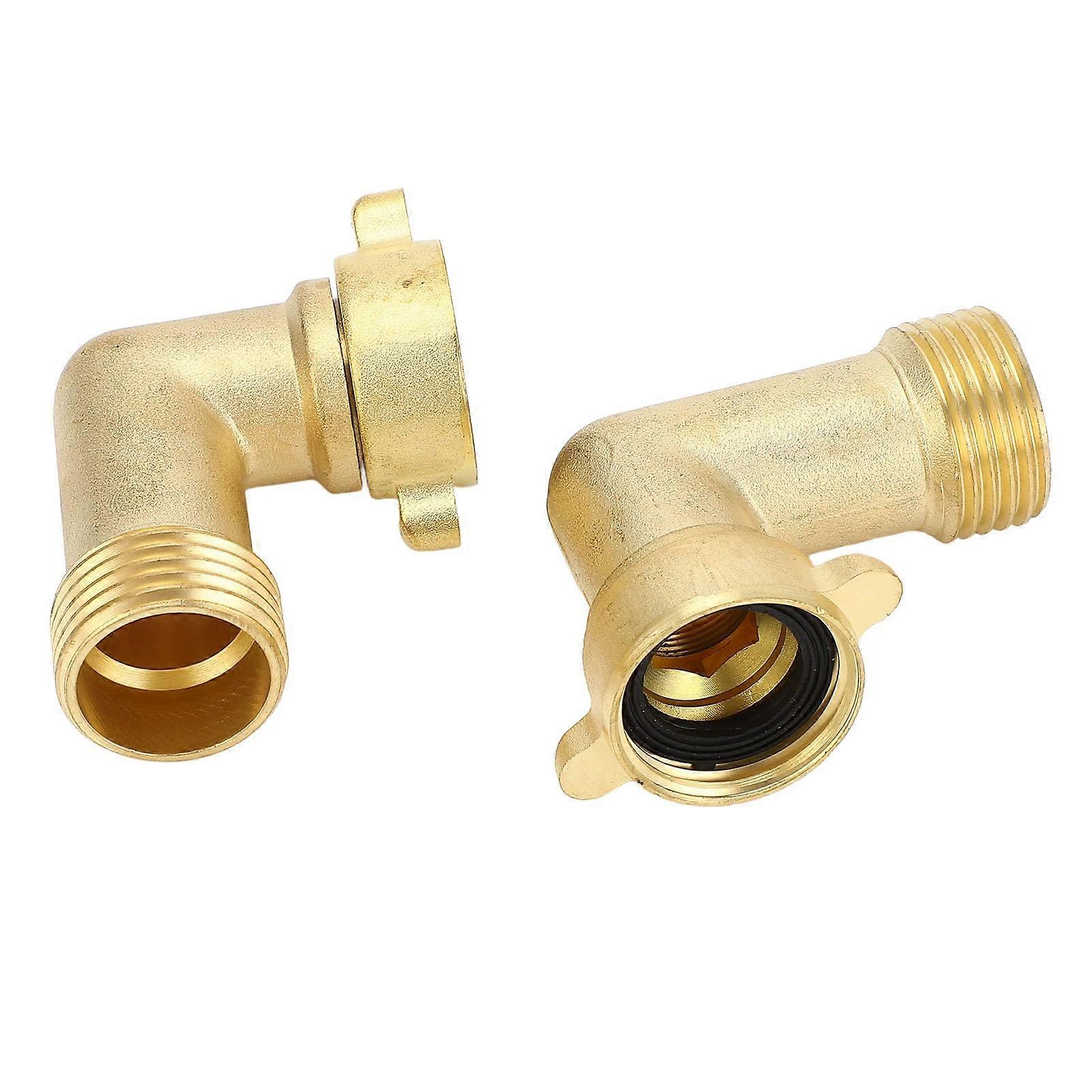 RV Water Hose Elbow Connector 90 Degree - Sturdy Drinking Water Hose Adapter for Campervan, Space Saving Design