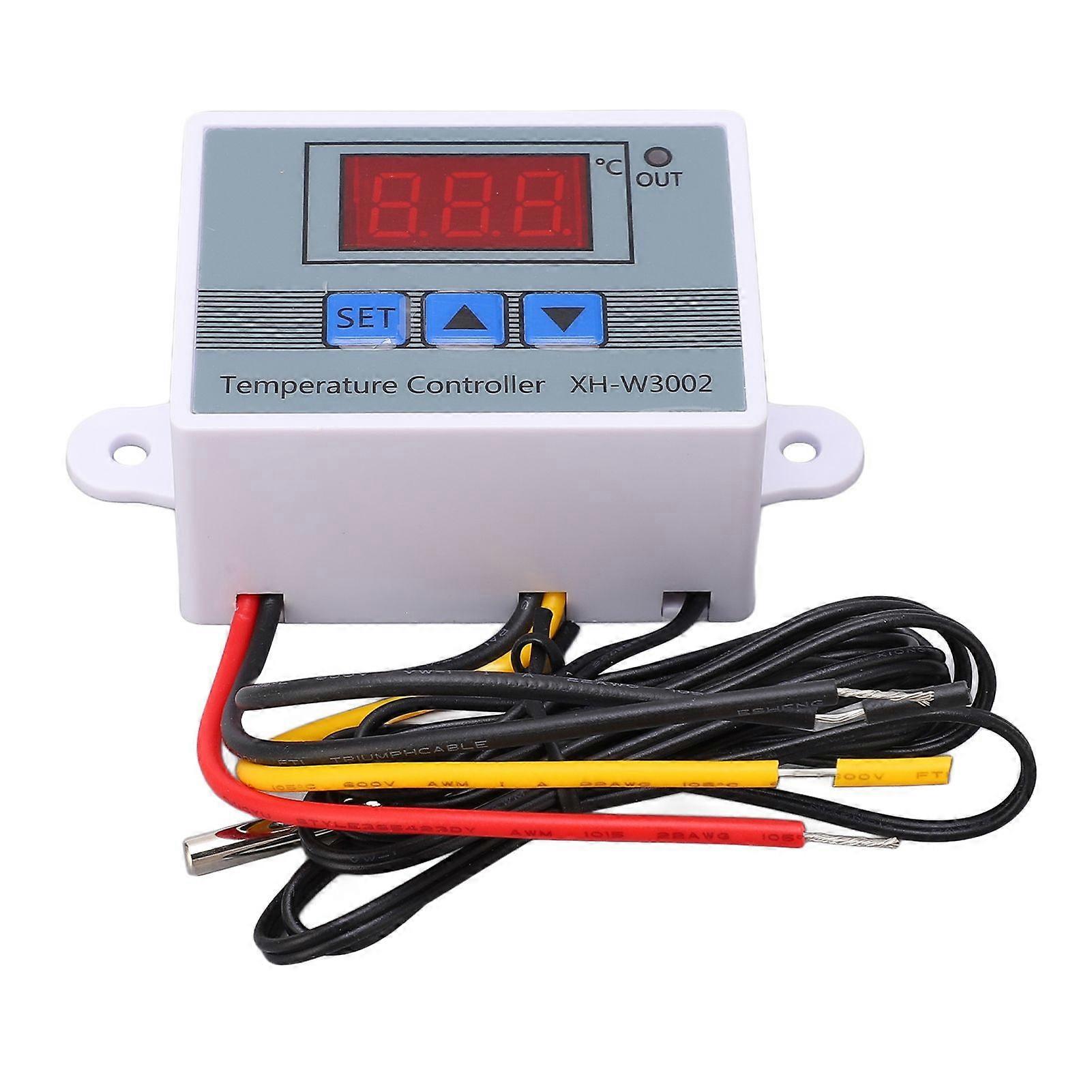 Digital Temperature Controller Thermostat Heating Cooling Switch with Waterproof Probe 10A 110220V 1500W
