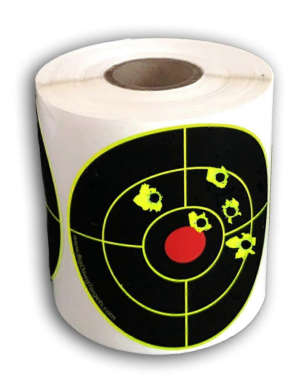 250 Target Roll 3-Inch Adhesive Splatter Target Self-Adhesive Paper Target Roll For Shooting Practice