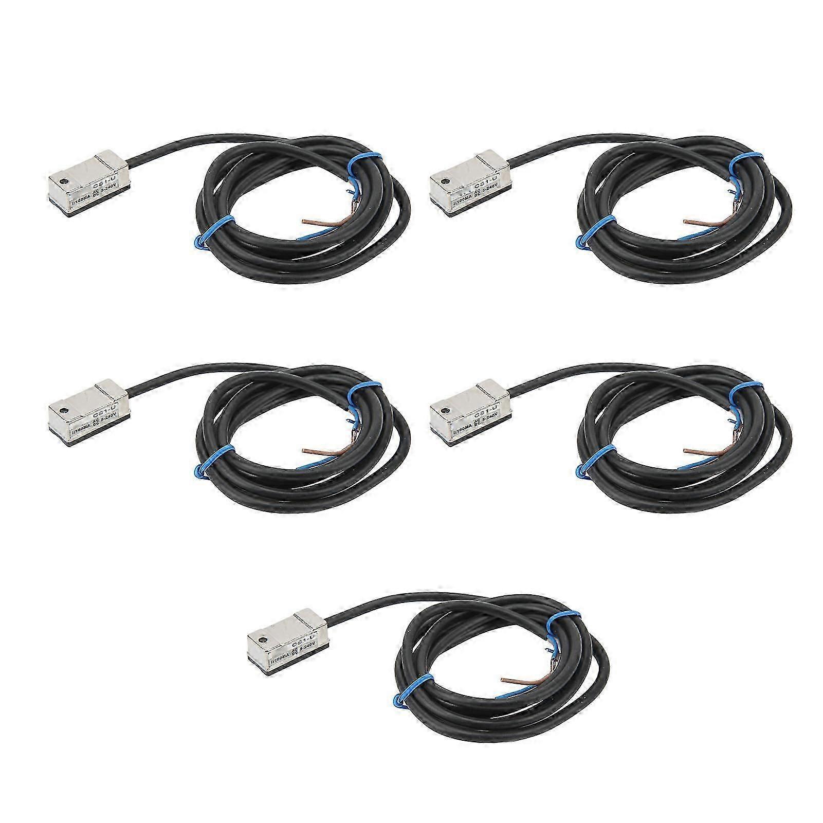 5PCS Magnetic Switch with Cable 100mA Magnetic Sensor for Electric Circuit Control AC DC 5240V