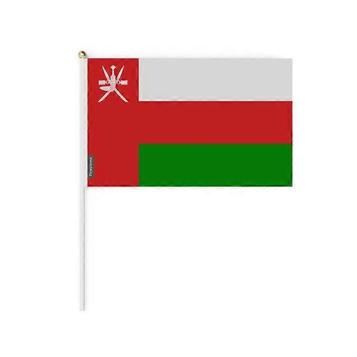 Flag - Oman - Mini Flag 30x45 cm - Durable Polyester - Double-sided Print - Lightweight and Sturdy