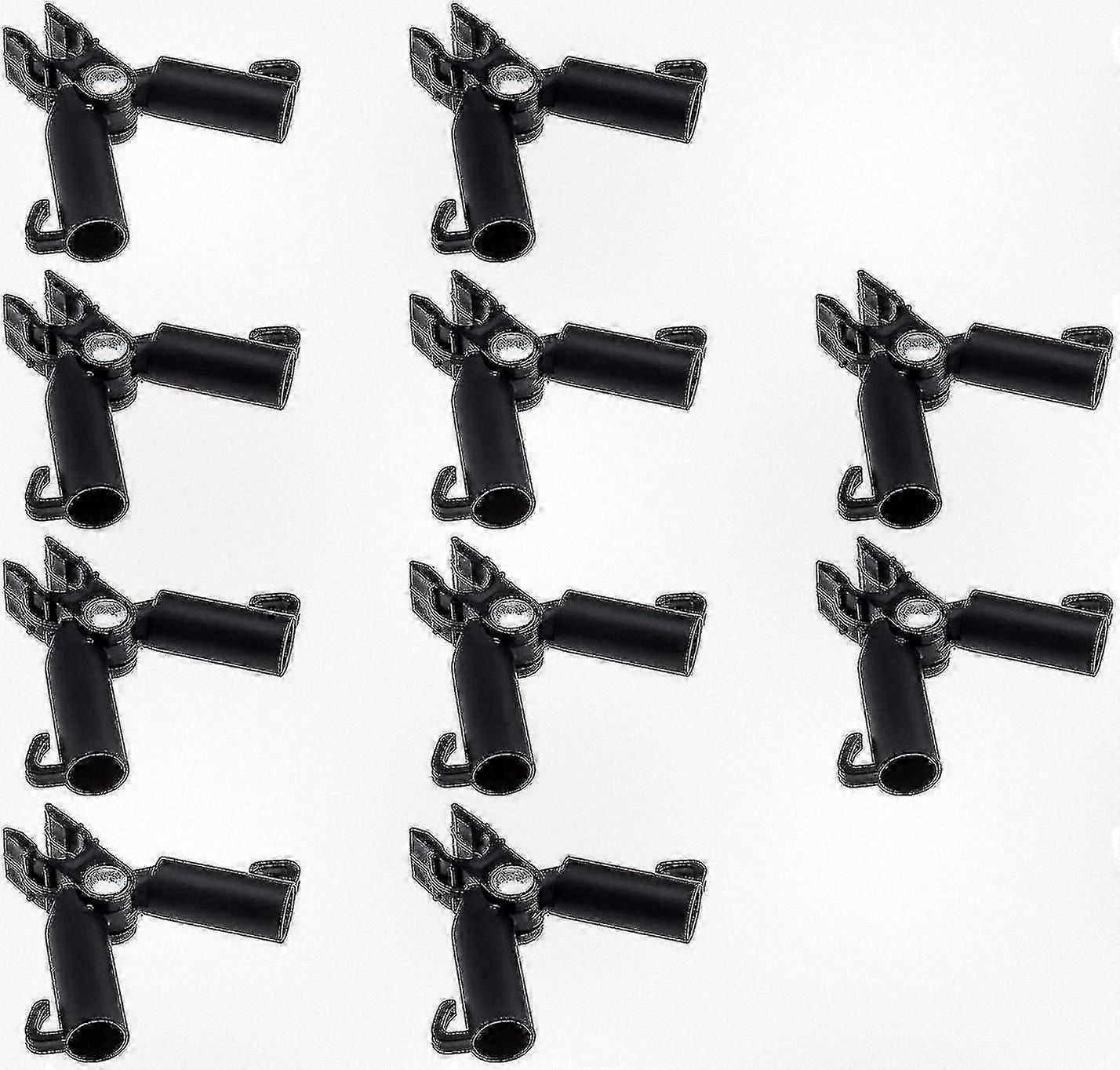 10 Pieces of Plant Trellis Support Connectors for Climbing Rattan Pillar Clips, Ideal for Garden Tomato Cages with 16mm Diameter