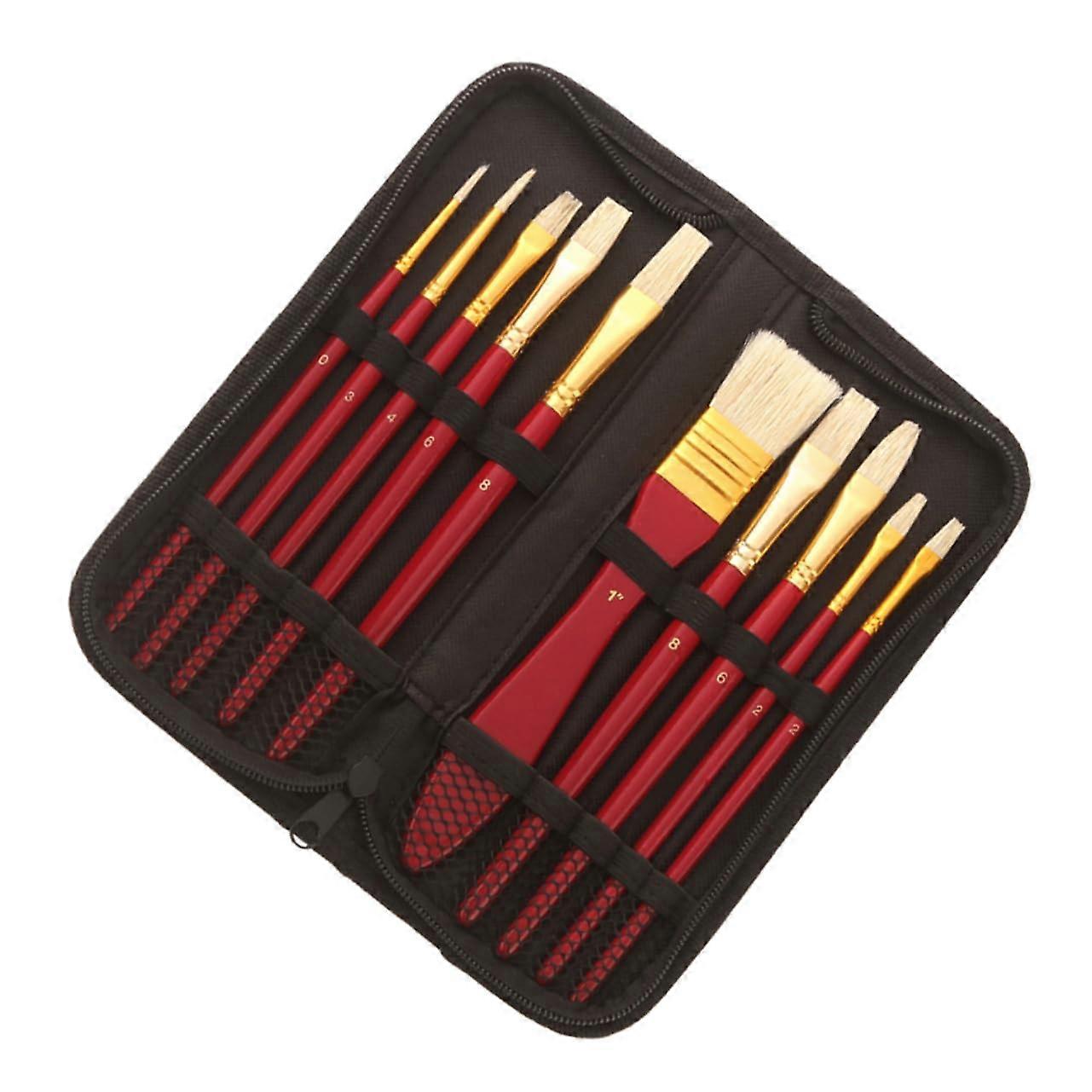 Wood Stencil Brush for Detailed Template Painting Projects, Fine Bristle 1 Inch Size, Ideal for Crafting and Art