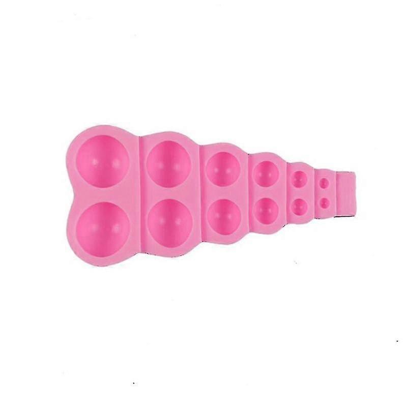 ベーキング、石鹸、チョコレートDIYのためのシリコーンパールボールケーキ型 - ピンク