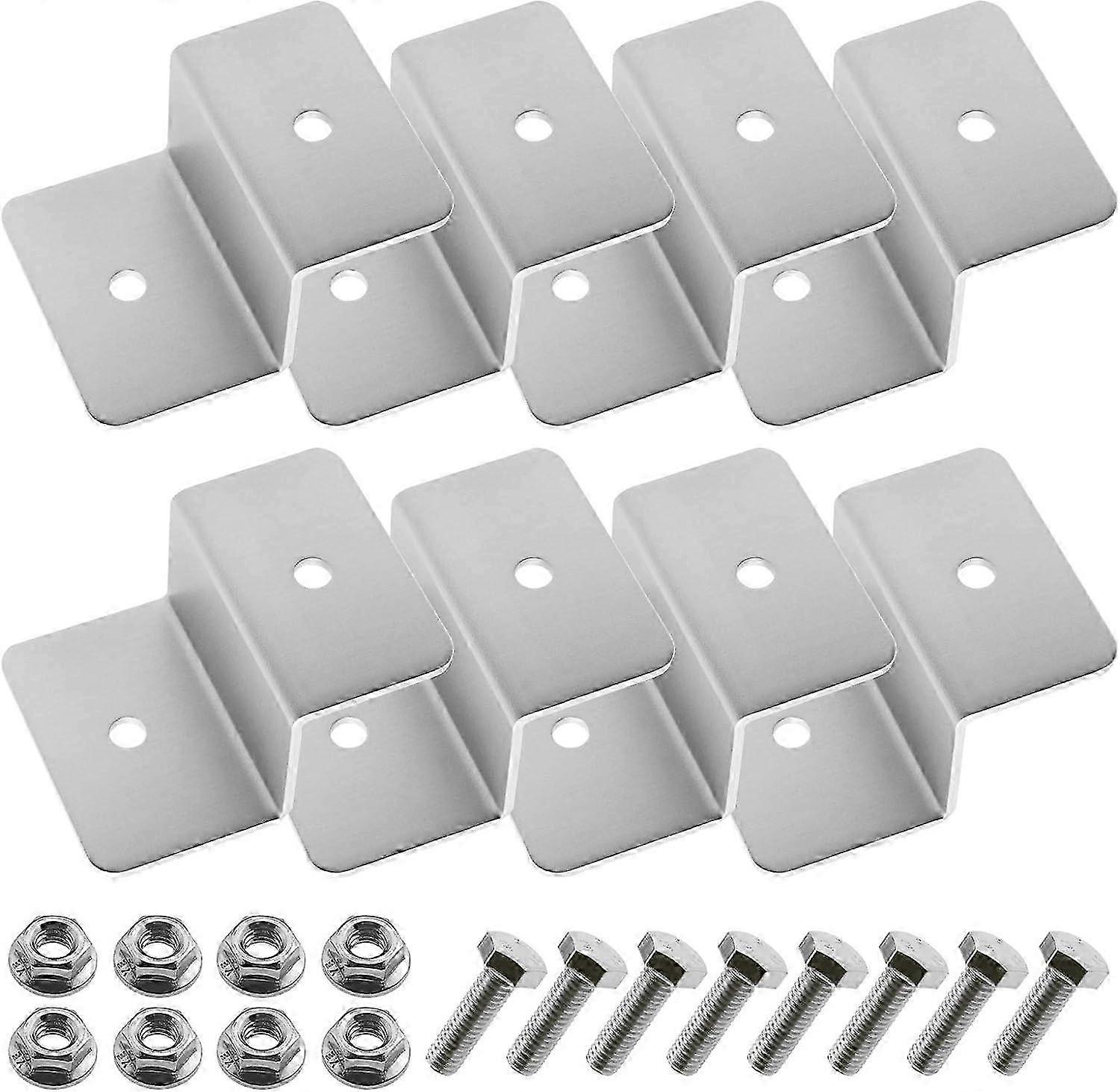 Type Z Solar Panel Mounting Brackets Kit with 1 Hole Nuts and Bolts