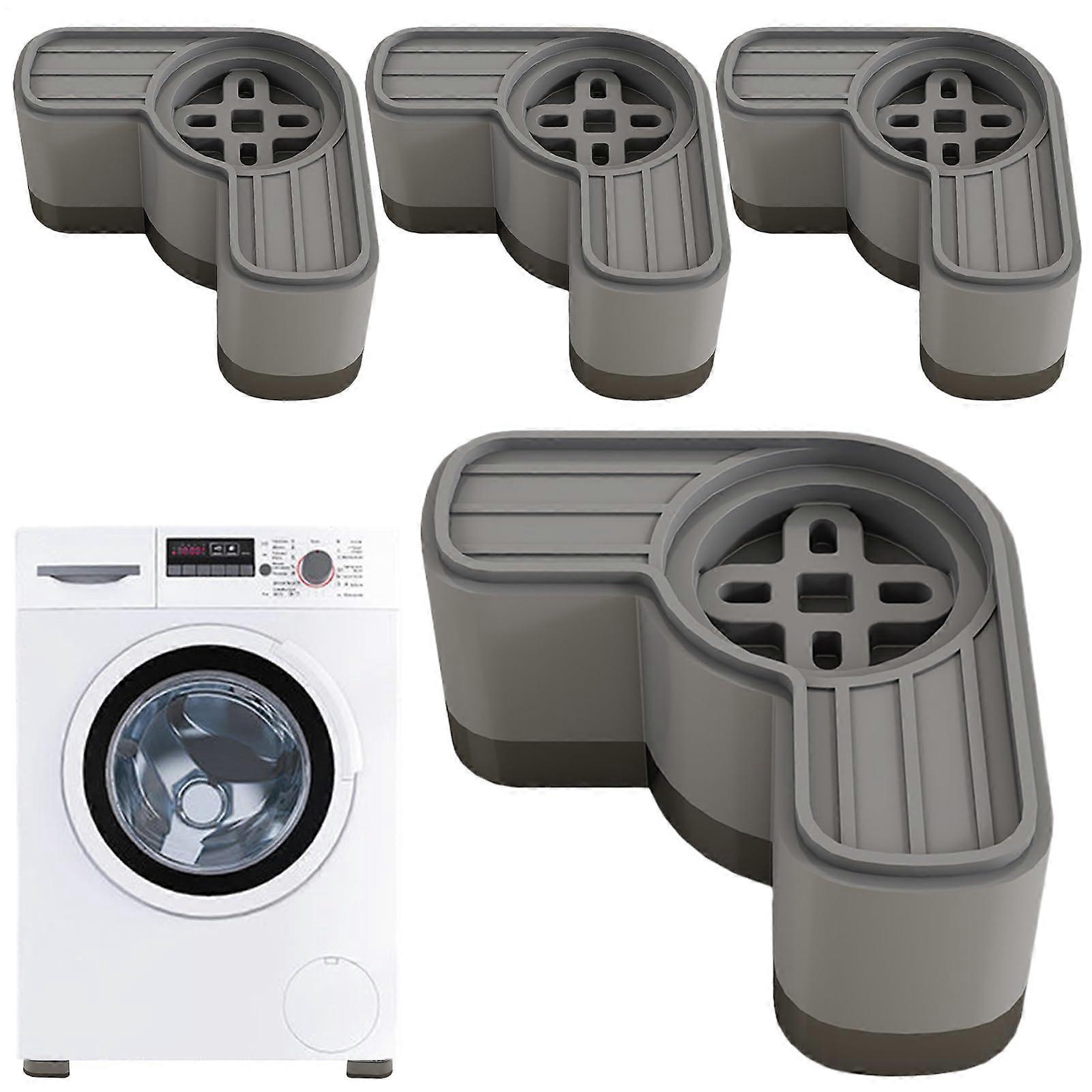 Antivion AntiVibration Pads for Washing Machine, 4 x Socle Washing Dry Machines, Robust AntiNoStabiliser Machines, Adjustable Home Height