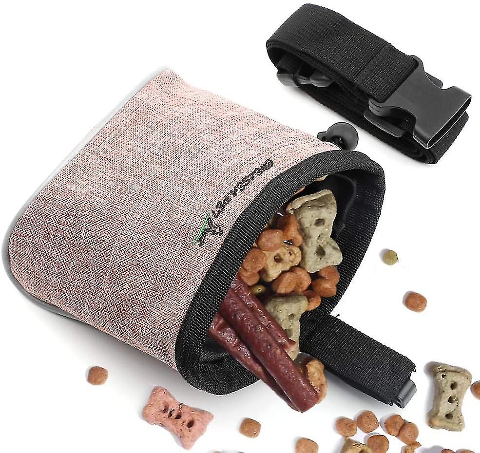 الكلب علاج حقيبة مع قابل للتعديل حزام الخصر المدمج في موزع حقيبة النفايات