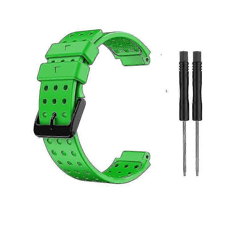 Replacement Silicone Watch Band Compatible with Garmin Approach S20, Monochrome Soft Wrist Strap