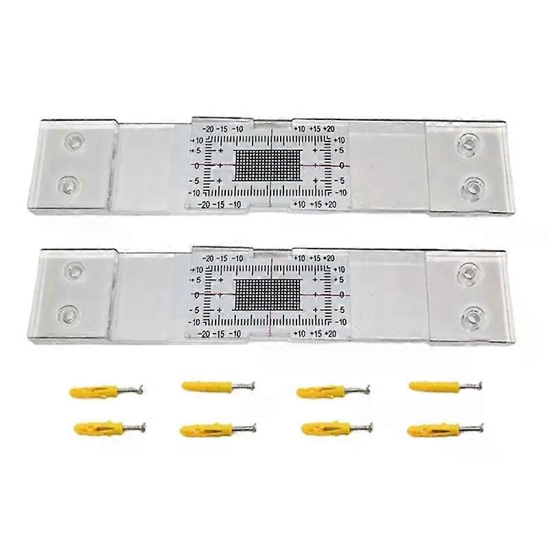Standard Concrete Crack Gauge (2 Pack or 4 Pack) Accurate Crack Monitoring Record Tool Crack Measuring Ruler