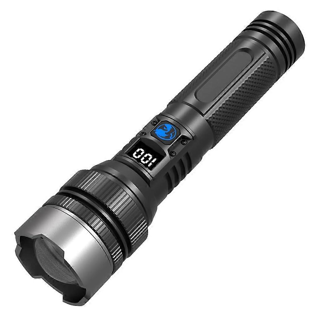 LED Rechargeable, Extremely Bright, Zoomable Tactical Torch, Flashlight for Camping