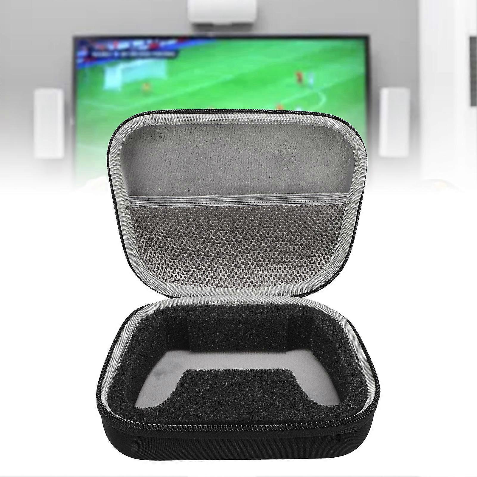 Game Controller Hard Travel Case Nylon EVA Shockproof Portable Wireless Gaming Controller Carrying Case with Mesh Pocket for Switch Pro Black