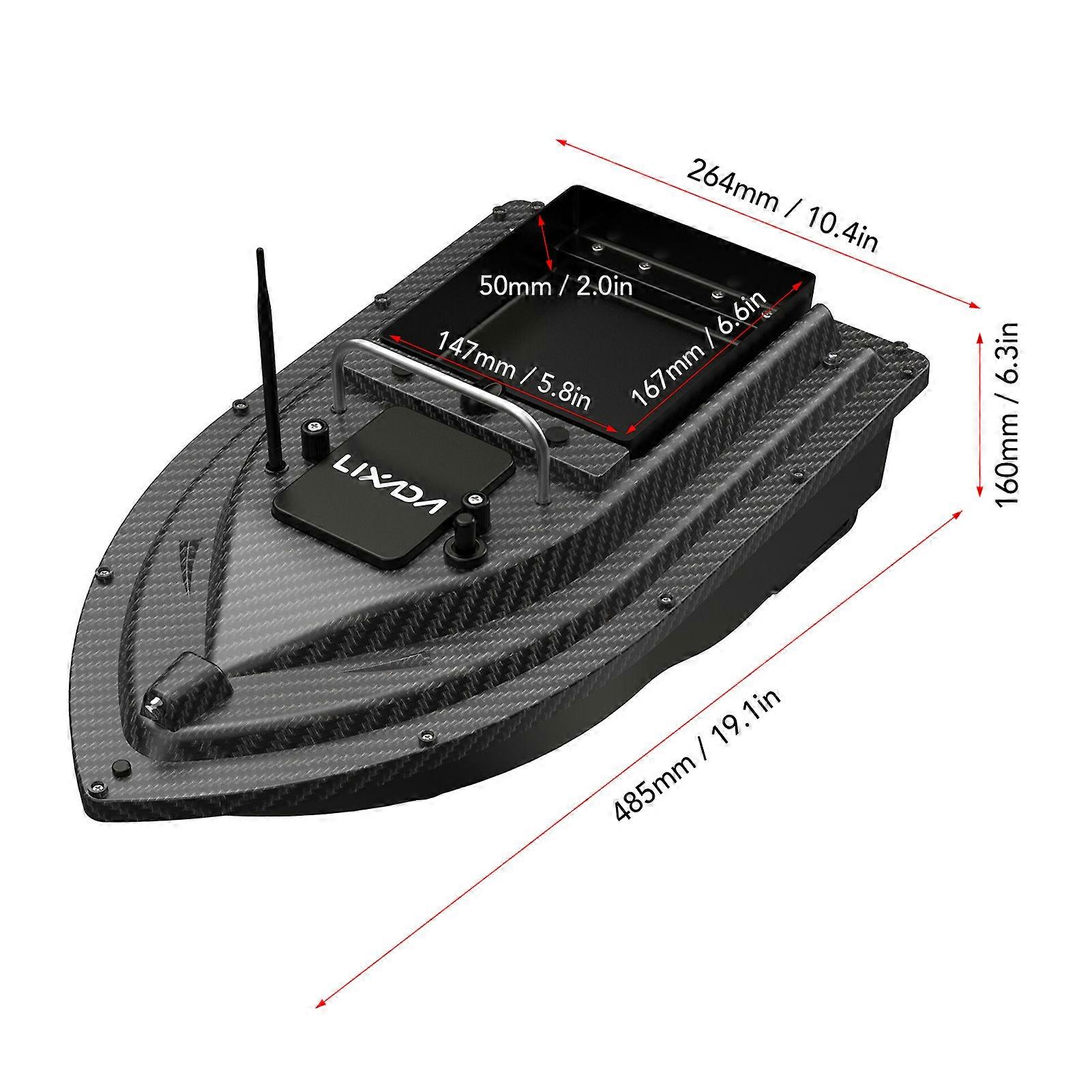 GPS Fishing Bait Boat with Large Bait Container Automatic Bait Boat with 400-500M Remote Range