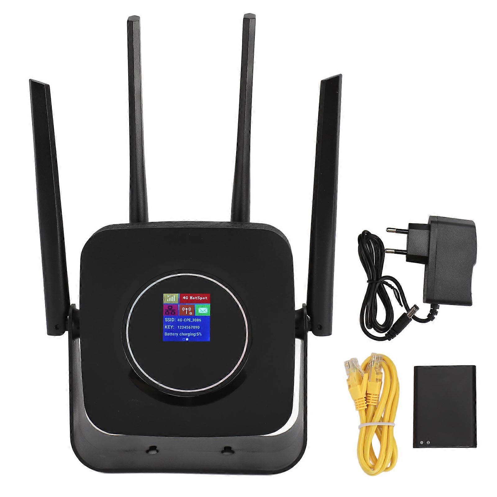 4G LTE CPE WiFi Router with SIM Slot, 300Mbps Unlocked Wireless Router for EU Use