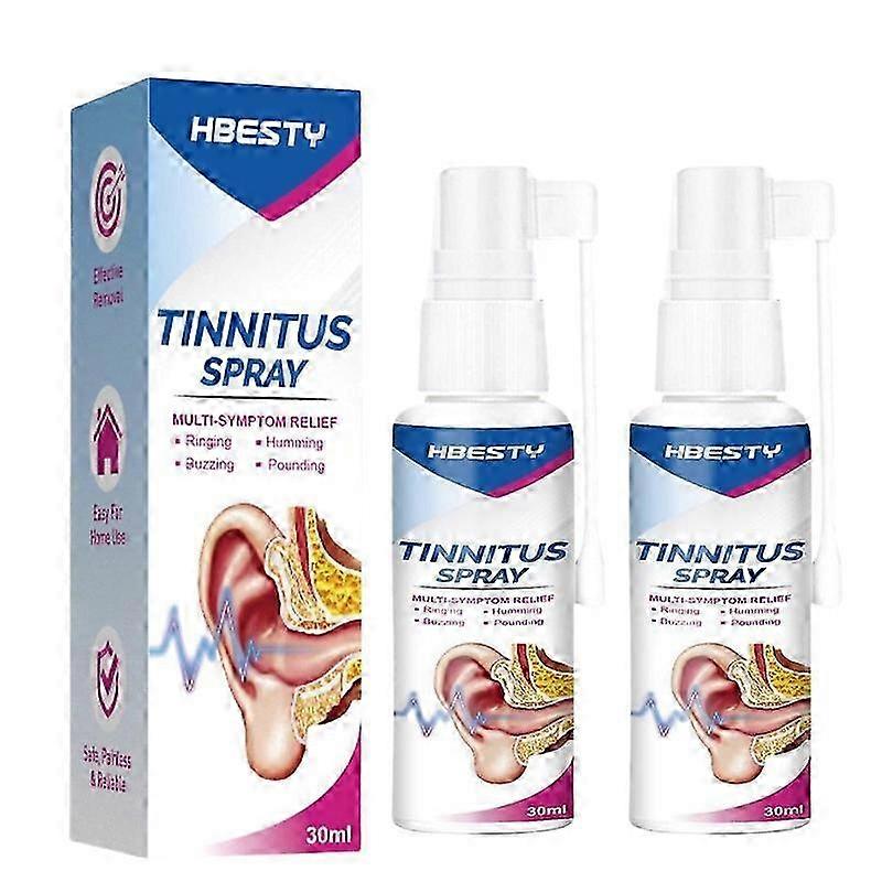 2x Tinnidrop Tinnitus Relief Spray,Ear Tinnitus Sprays,Ear Ringing Spray,Ear Ringing Treatment Oil,Blocked Ears Treatment,Ear Drops for Tinnitus,Earac