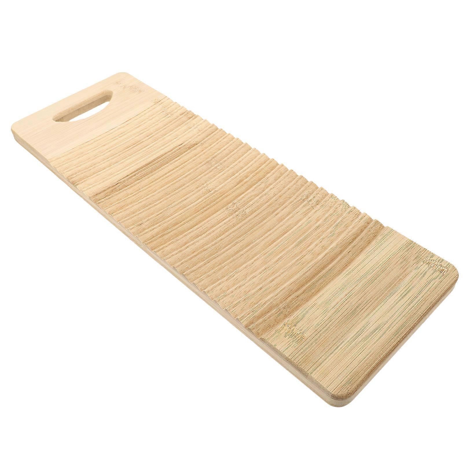 1pc Household Bamboo Washboard Practical Clothes Washboard Washing Tool