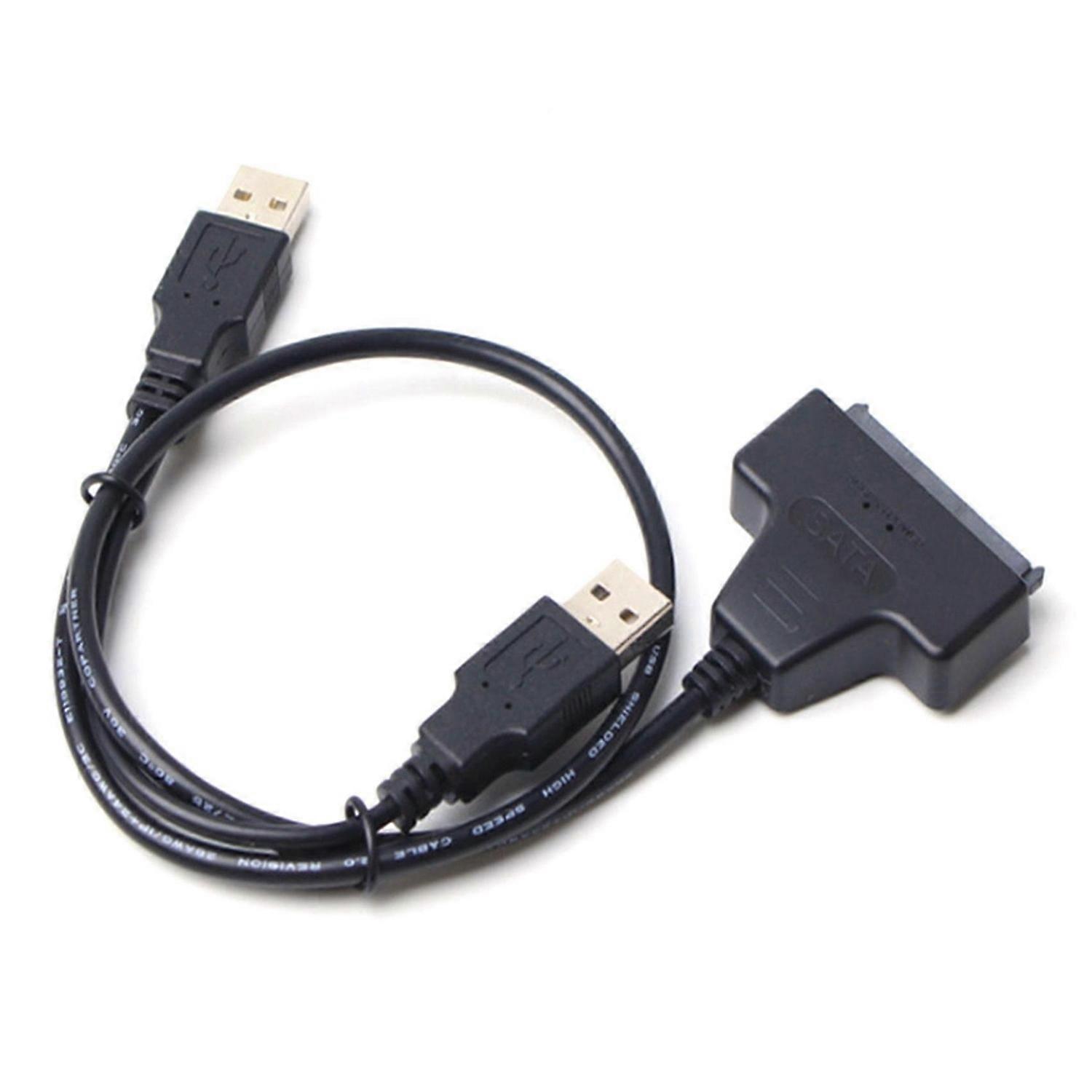 USB2.0 To SATA Adapter Cable 2.5 Inch Hard Drive Cable Double-Headed USB2.0 To SATA Data Transfer C