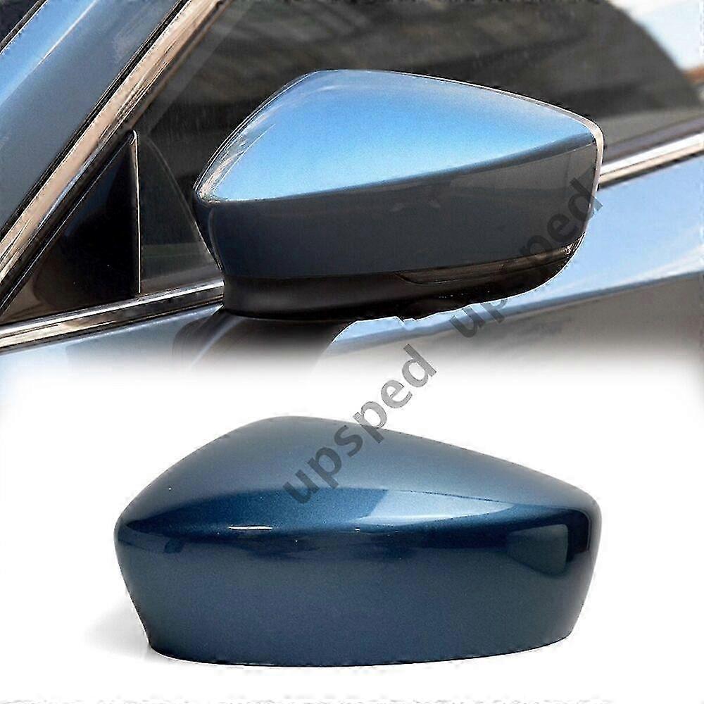 Blue Left Driver Side Rearview Mirror Cover Cap For Mazda 6 2017-2019 Replacement