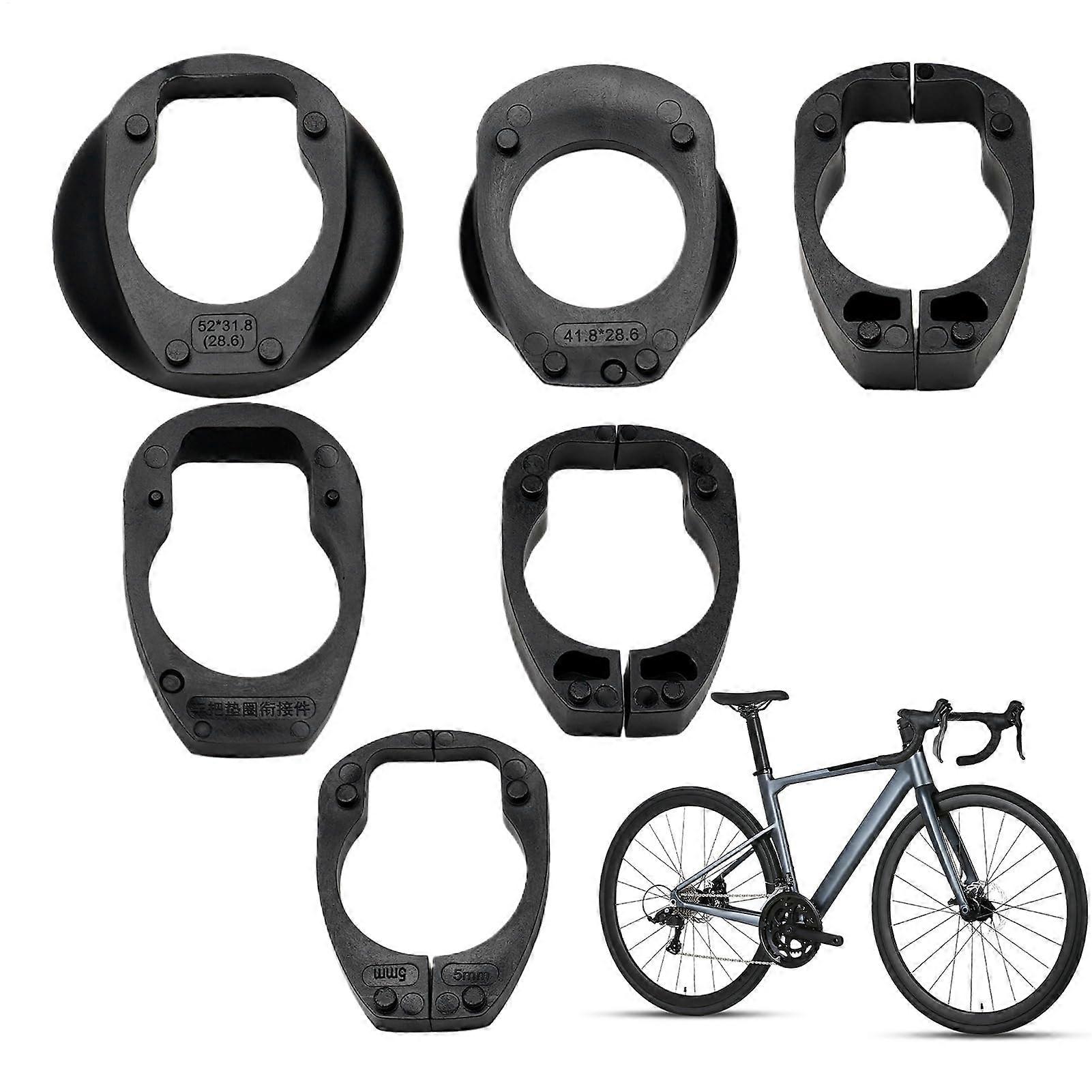 Handlebar Spacer, Bicycle Ahead Stem Spacer, Aluminium Bicycle Handlebar Spacer, Set of 6 Handled Spacers, Bicycle Washers for Men and Women