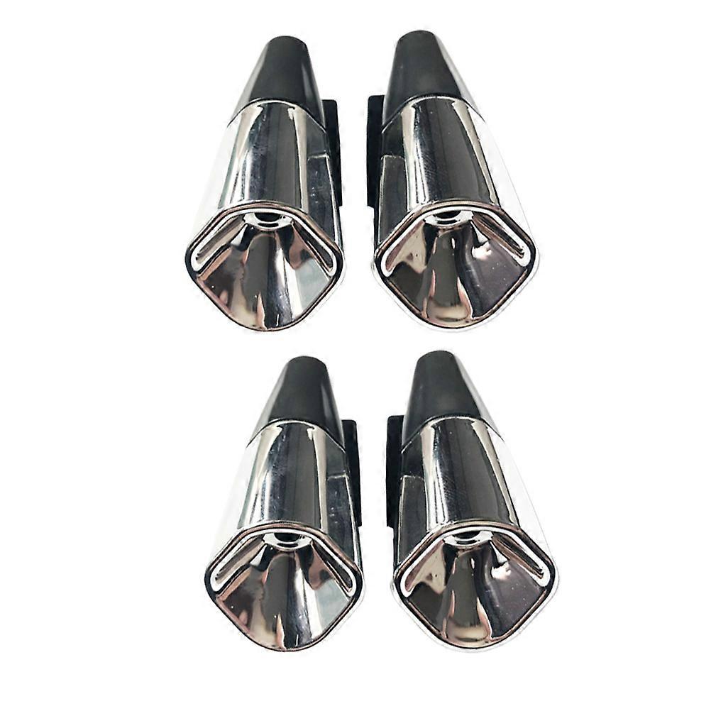 Deer Whistles For Vehicles Driving 4Pcs Silver ABS