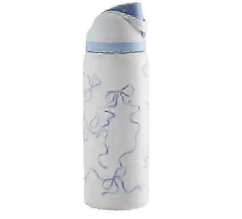 2025 32 Oz Owala Urban Outfitters Exclusive Tied And Ture Freesip Blue Bow Bottle (32 オワラ アーバン アウトフィッターズ エクスクルーシブ タイド アンド チュール フリーシップ ブルー ボウ ボトル)