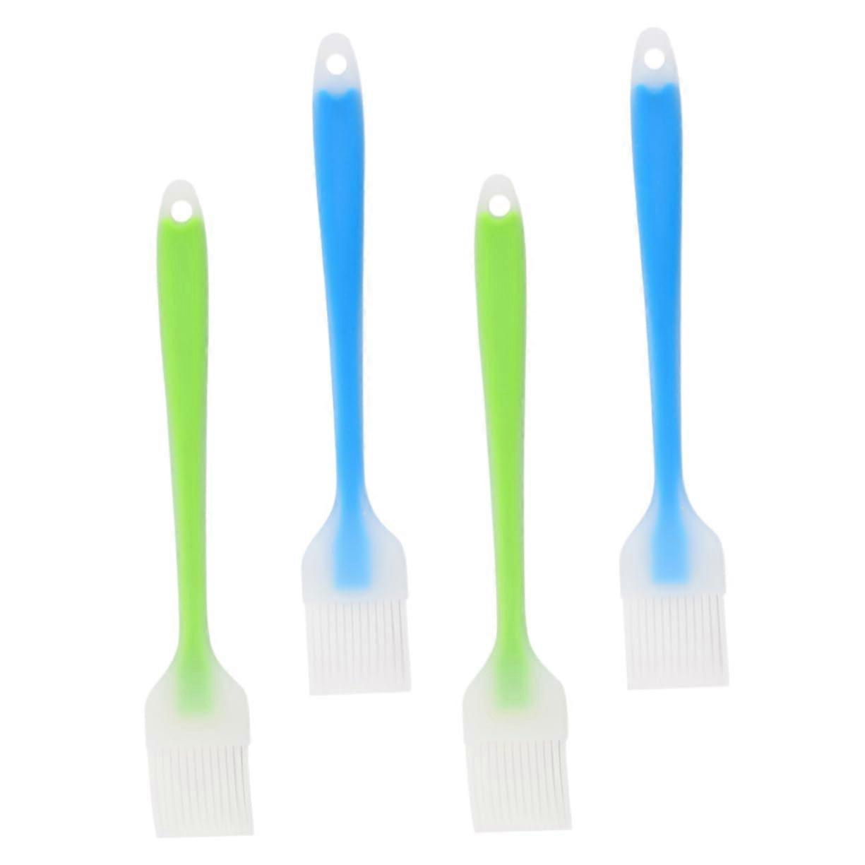 Silicone Basting Brush Set with Ergonomic Handle - Oil Brush for Grilling and Baking - Kitchen Grill Tools