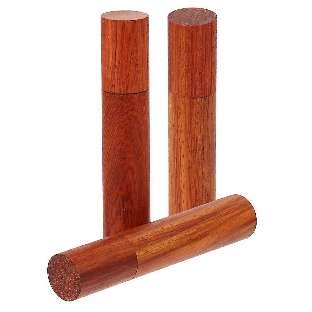 3pcs Wooden Incense Stick Holders & Storage Tubes for Scent Sticks – Elegant Censer Canisters with Smooth Finish for Home Decor & Meditation