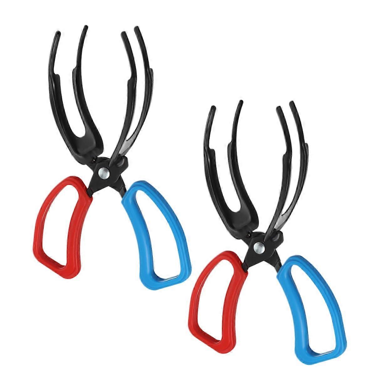 Fish Catcher Pliers Pack of 2 with Fish Control Device, ABS Fish Gripper Claw, Fishing Lip Locking Clamp Holder