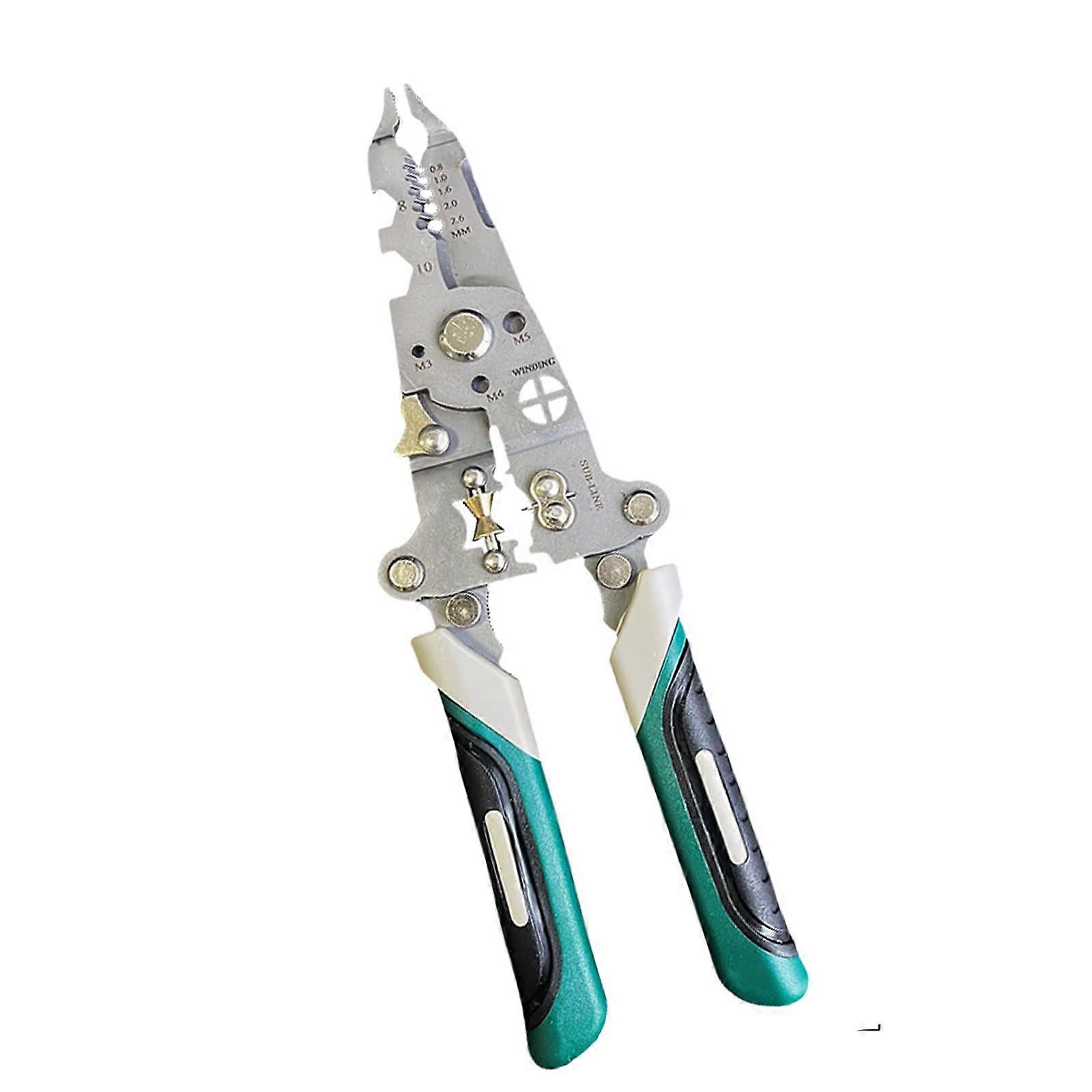 Portable Multi-Tool Cable Stripper, Crimper And Cutter Sturdy Steel Build Locking Mechanism For Safe Cable Work