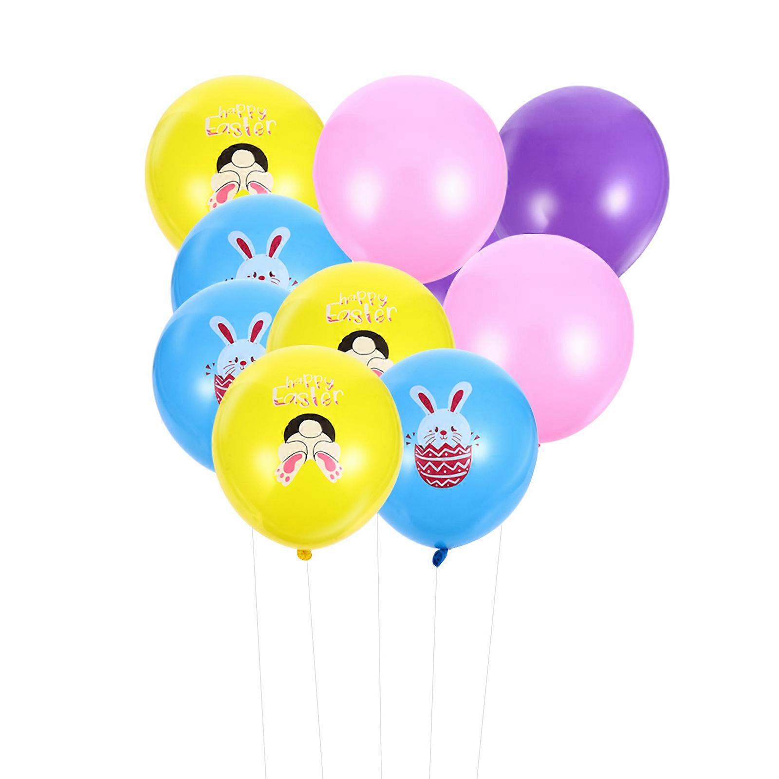 Festival Balloons Set Easter Celebrations Latex Round Shape 24Pcs