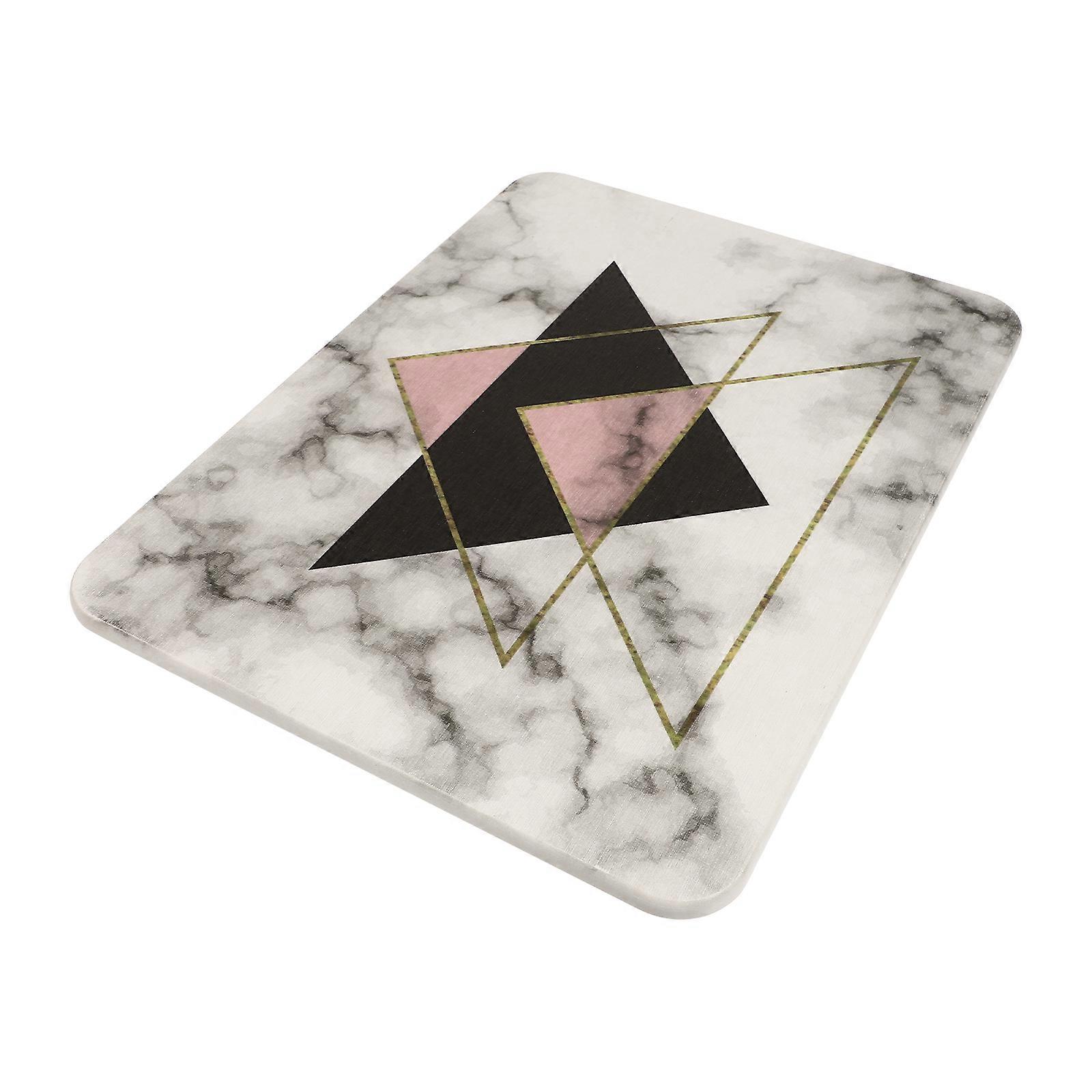 Bathroom Floor Mat Anti-Skid Diatomaceous Earth Shower Mats Rectangular Warm Style 40x60x0.9cm 1Pack