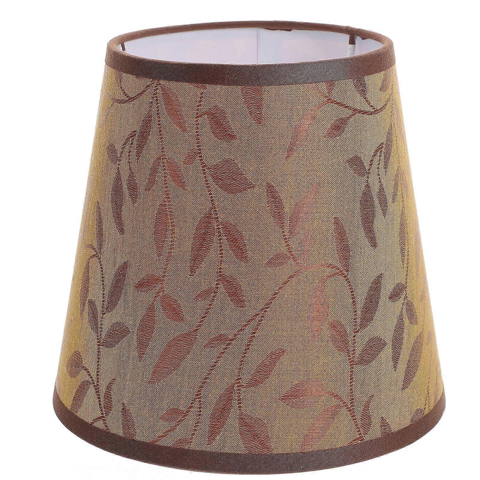 Sconce Fabric Lampshade Study Room Light Covering Golden 1Set