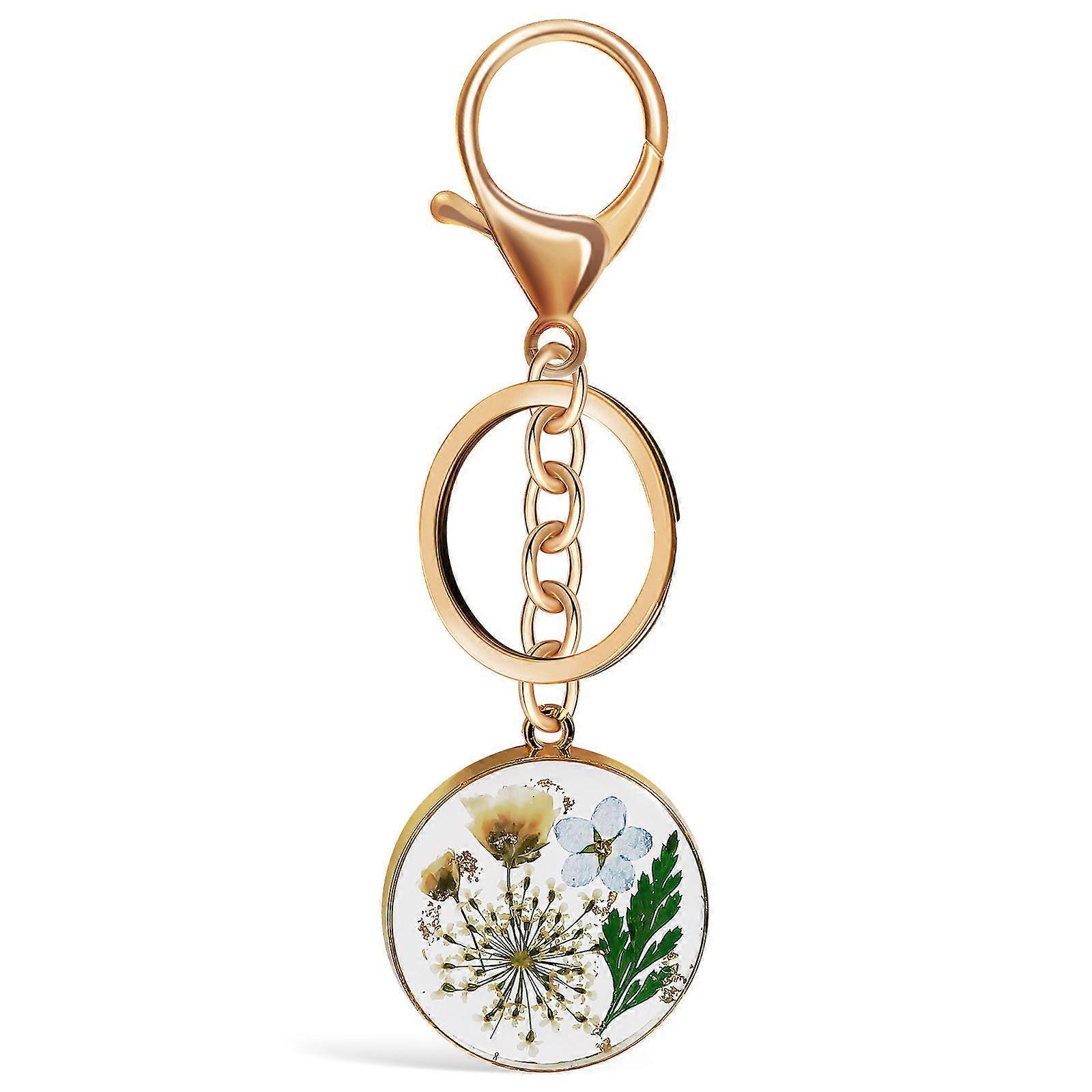 Flower Keychain Ornament Women Backpack Users Fashion Enhancement 1Set
