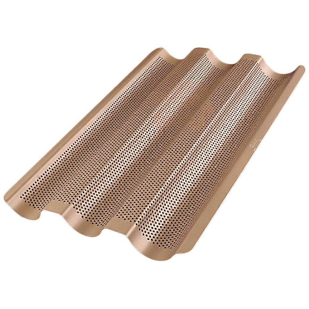 Bread Baking Tray French Bread Pan Nonstick Easy to Wash Uniform Heating No Local Scorching 1Set for Baker Home Baking