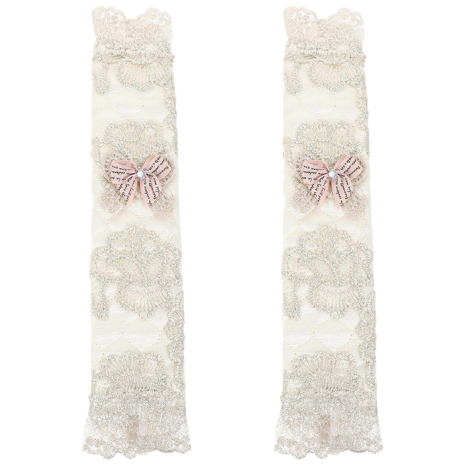 Refrigerator Door Handle Protector Oval Shape Suede Fabric Material For Kitchen Decor Protective 1 Pair