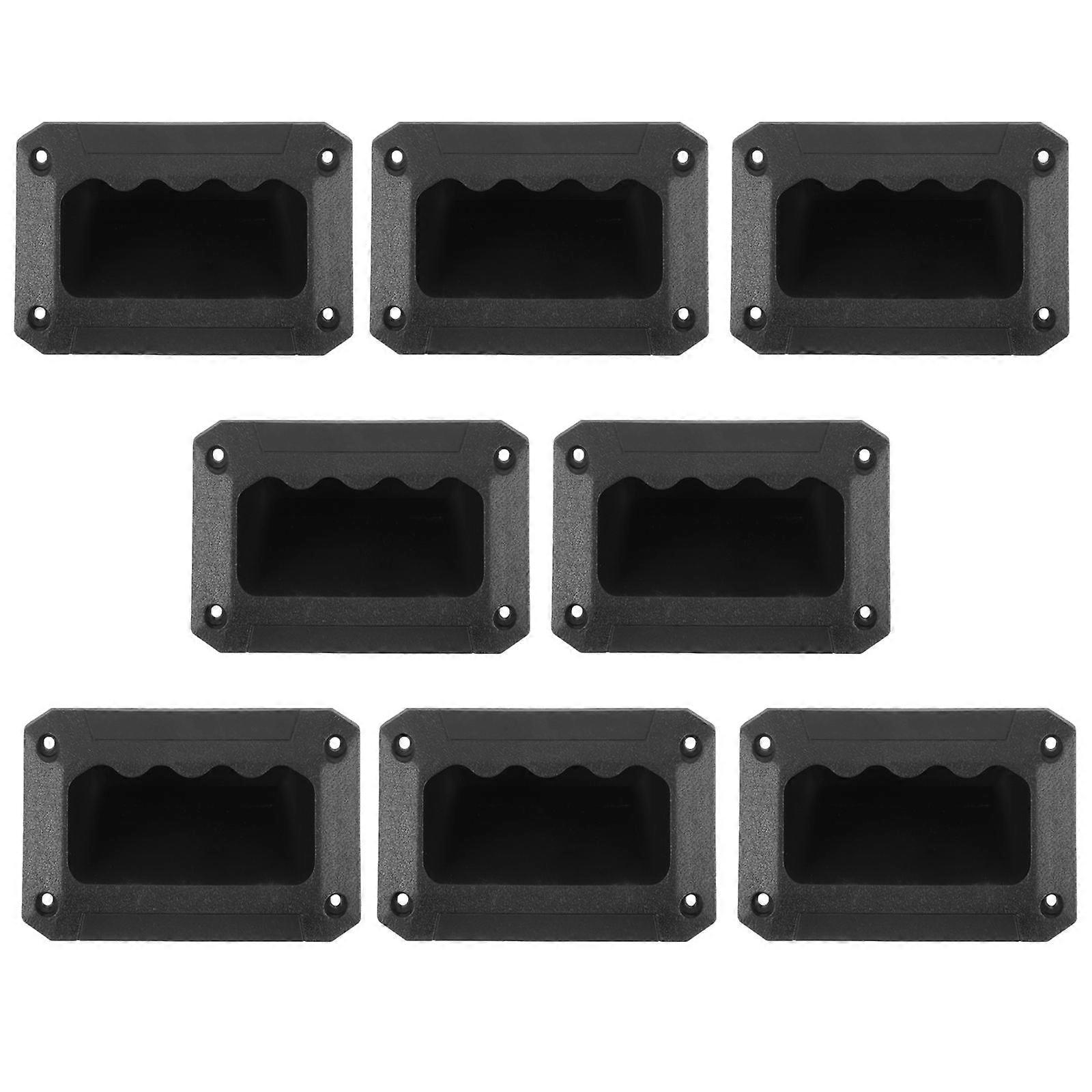 Amplifier Plastic Handles For Stage Performance Handle For Amplifier Black 12.80X8.90X8.50CM 8Pcs