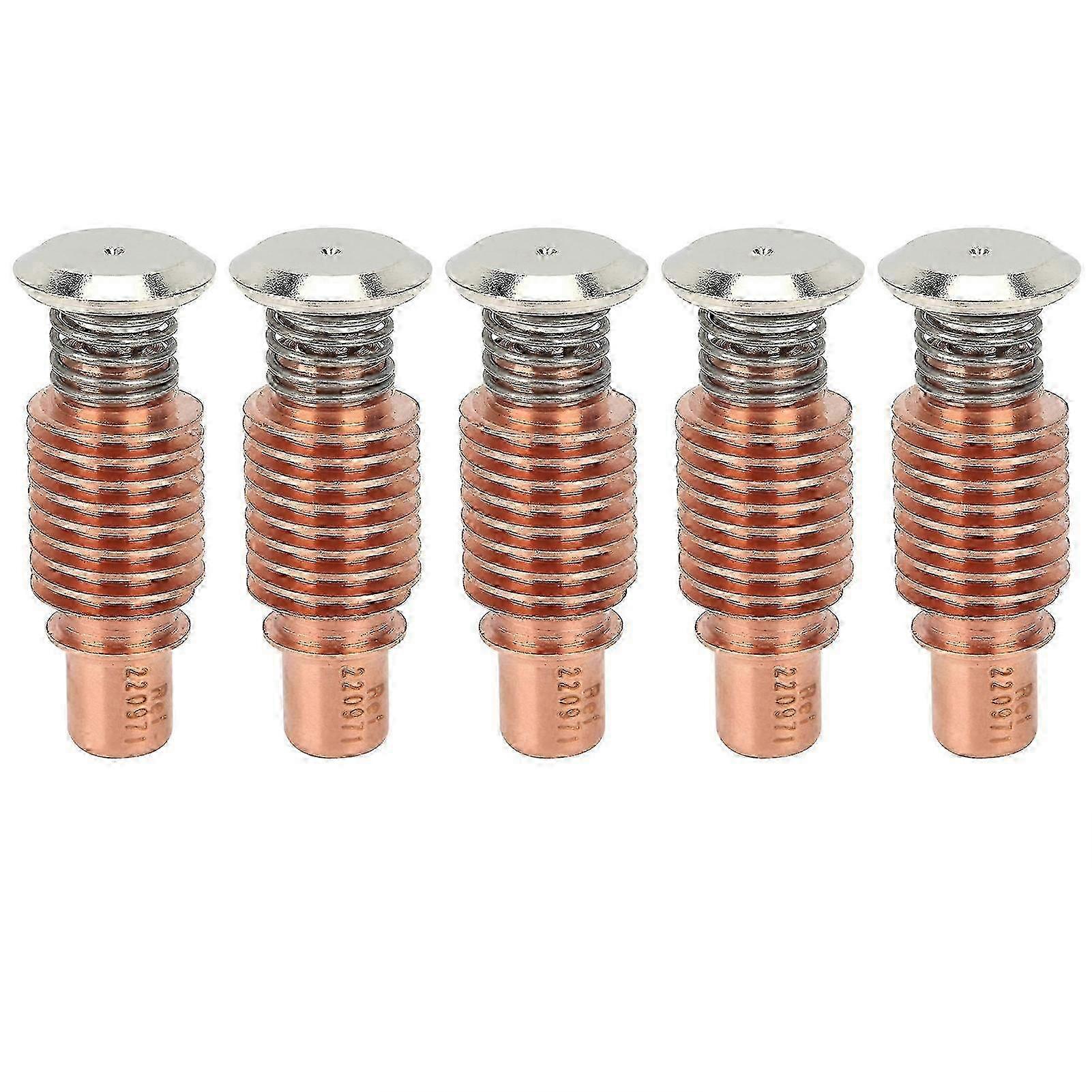 5Pcs Plasma Torch Electrode Copper High Temperature Resistance Accessories 220971 Edition 0621