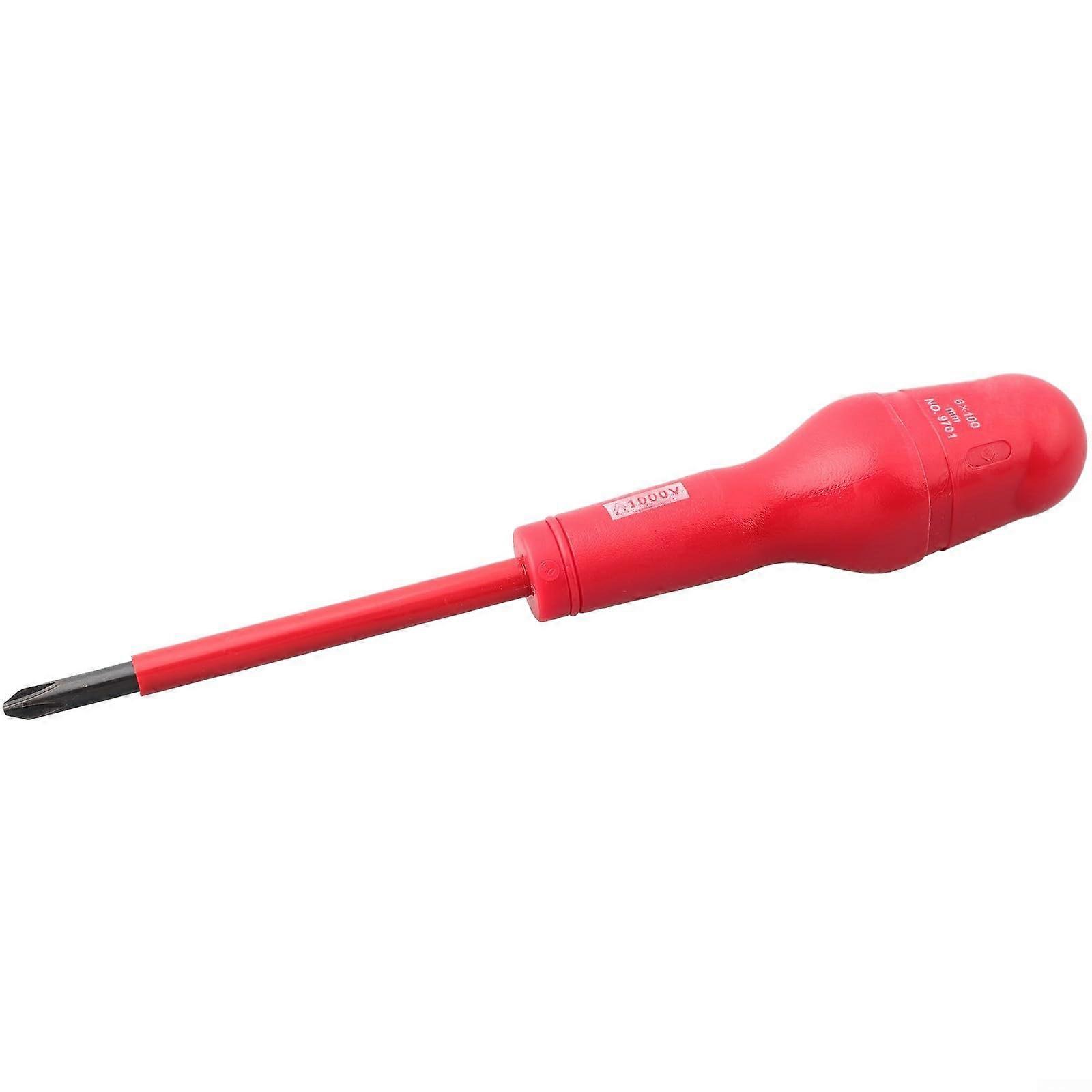 Magnetic bitulated screwdriver for handling in highvoltage situations (6x100) Insulated High-Voltage Tool For Electrical