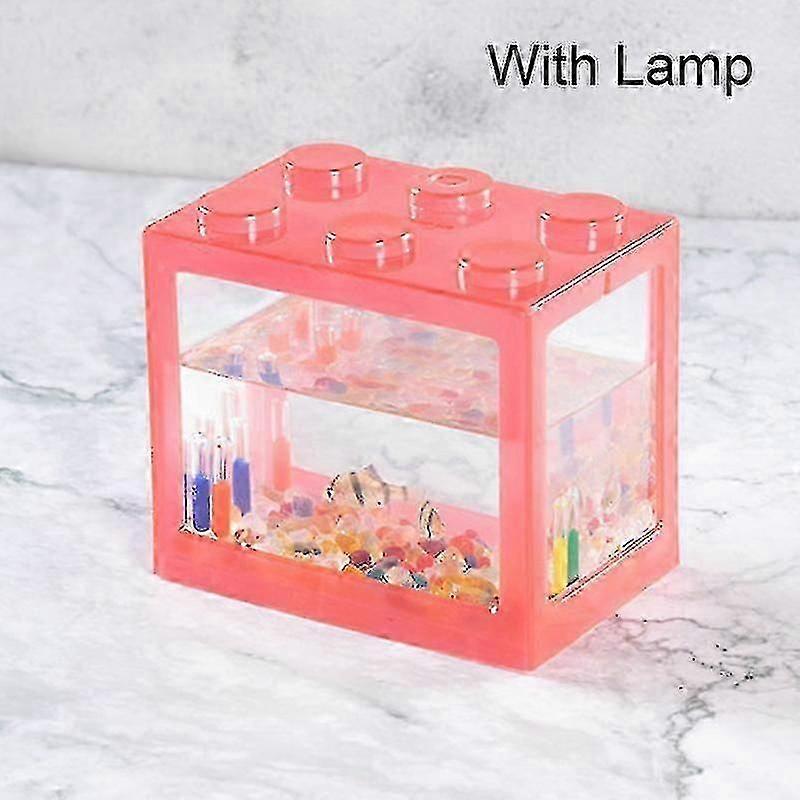 Mini aquarium avec aquarium de bureau léger Reptile Box Terrarium pour les insectes poissons