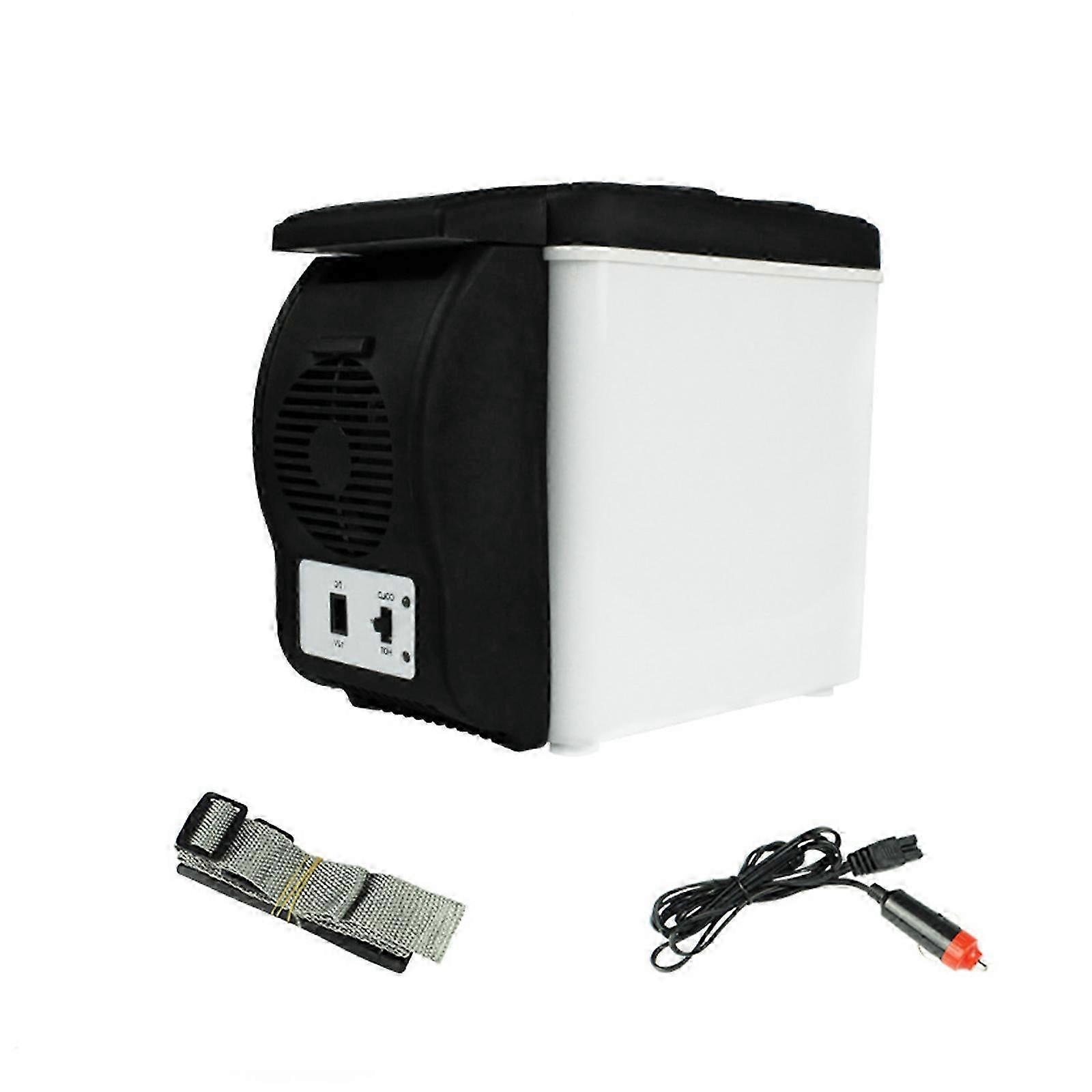 Portable 6 Liter Electric Cooling Double Temperature Control Lightweight Vehicle Refrigerator Upgrades For Car Trucks Rvs