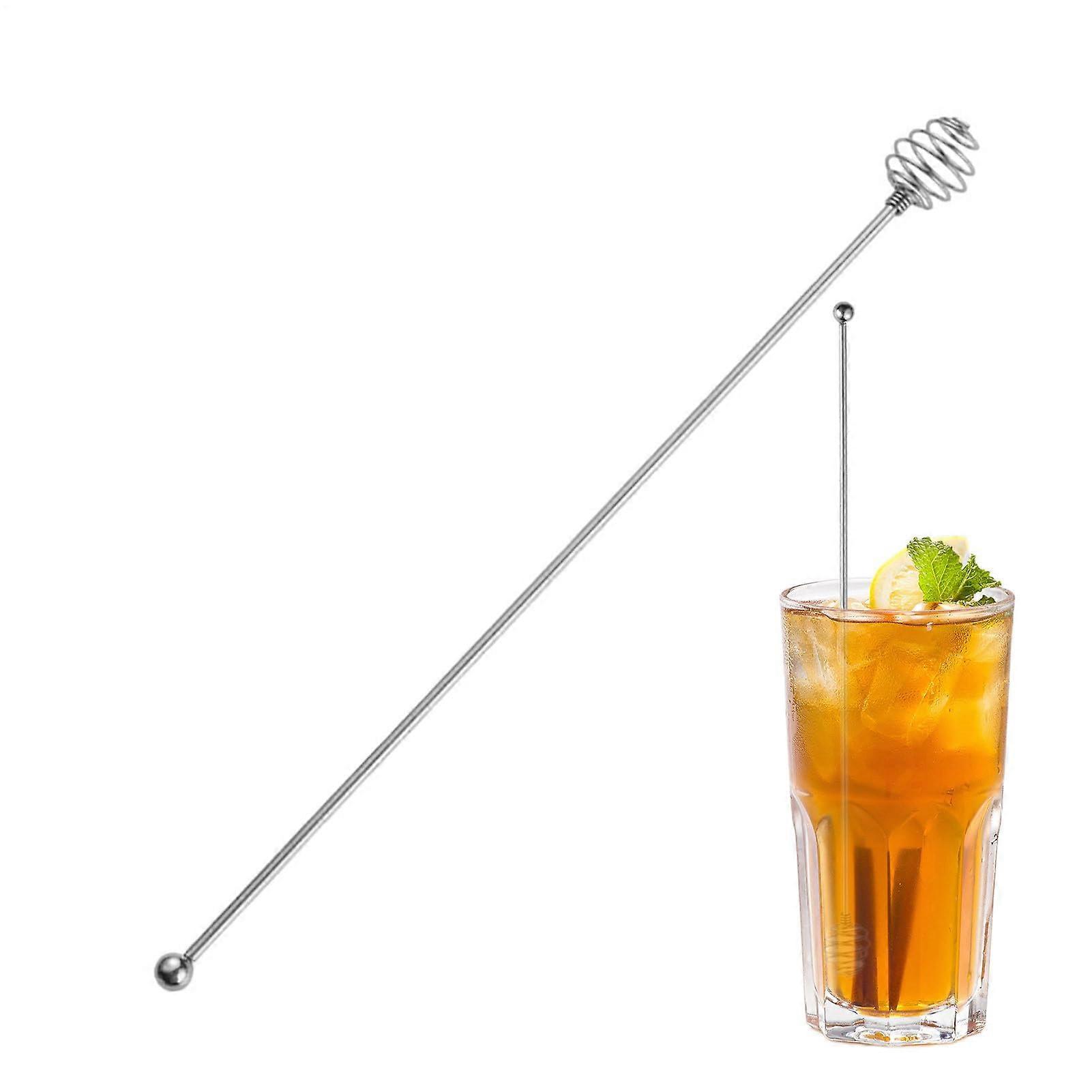 Kaffeerührer Edelstahl Cocktail Rührstab 20cm | Dekorative Rührstäbe für Tee und Cocktails in Bar und Café