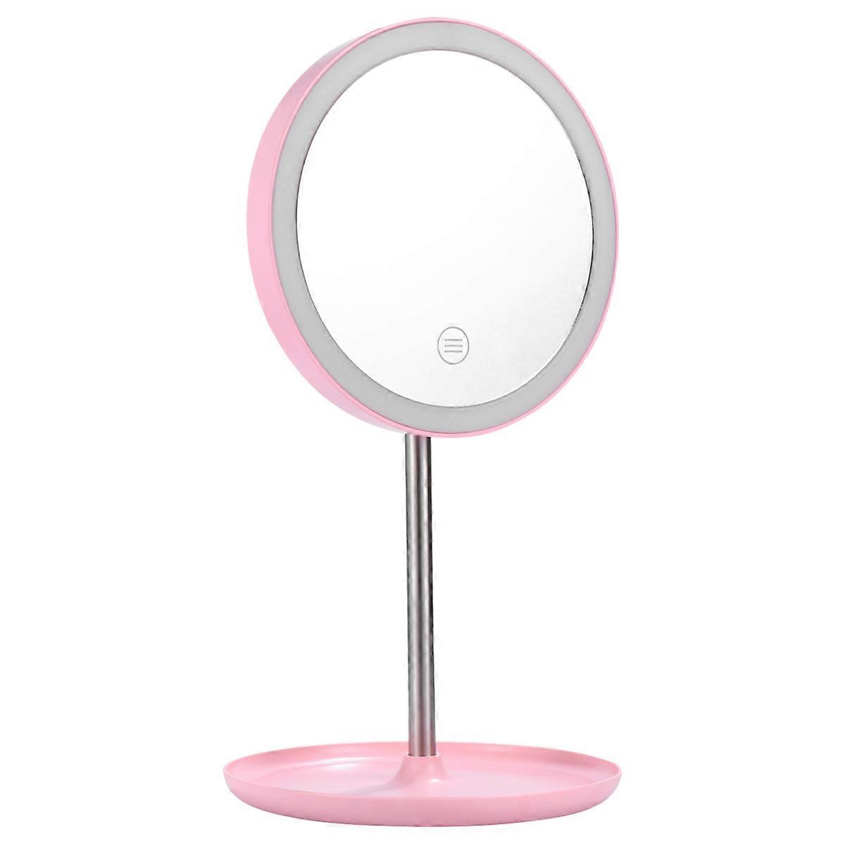 Portable Usb Mirror Pink 20x32x15cm 360 Degree Adjustable 1Pcs