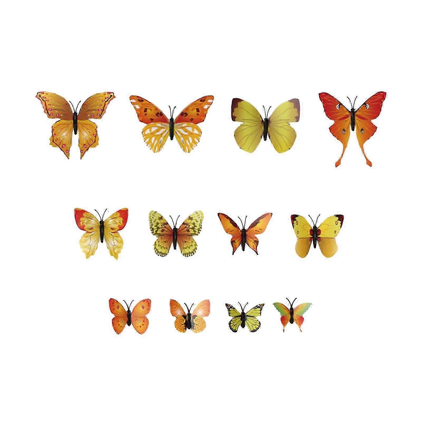 2025 Latest Model Single Layer Simulation Butterfly Color Plastic Butterfly