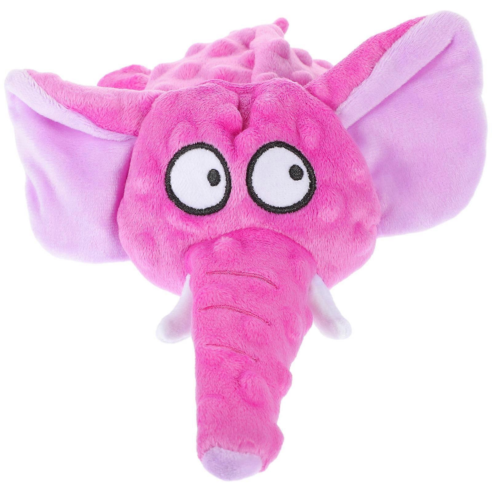 Elephant Pet Toys Squeaky Sound Puppy Biting Toy Plush Material Indoor Play 1Set