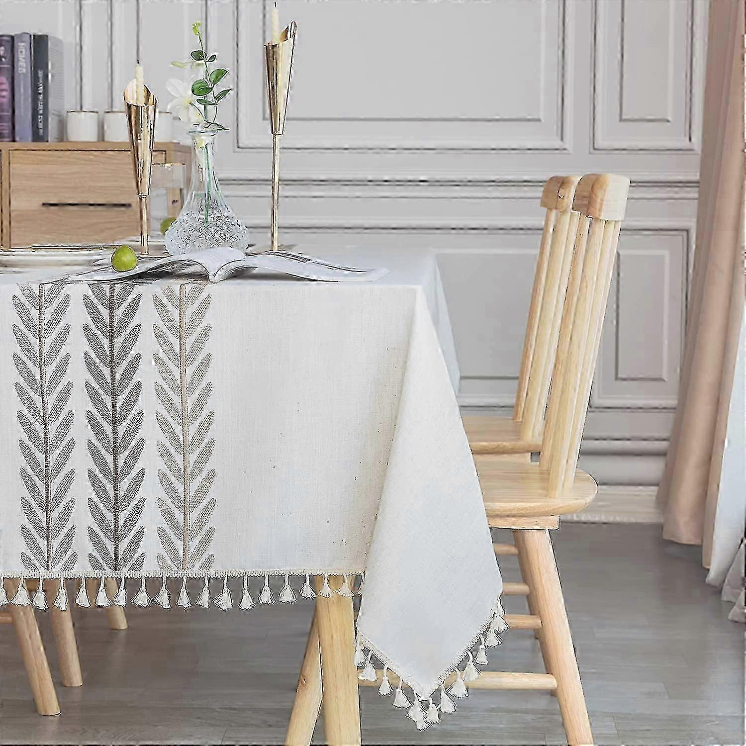 Rectangular Tablecloth 140x220 Tassel Tablecloth