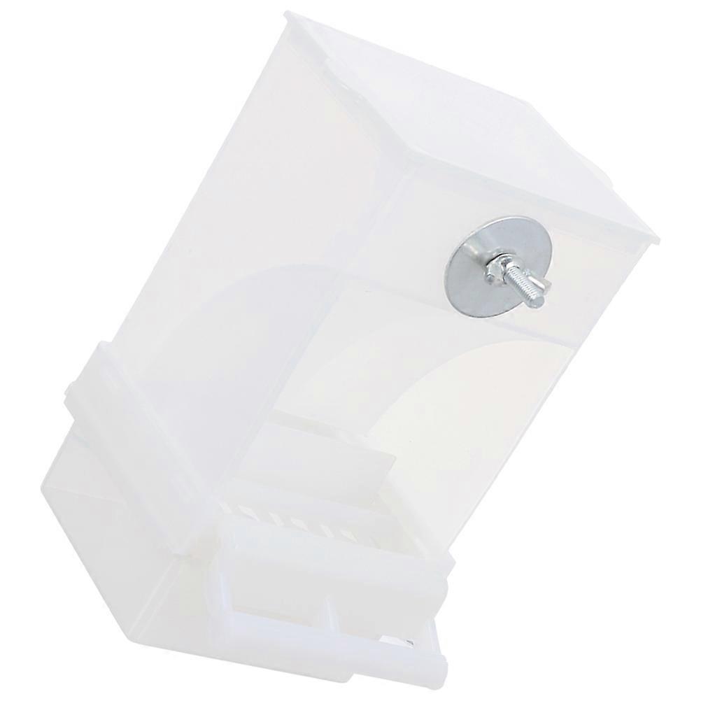 Automatic Transparent Bird Feeder with Splash Design for Parrots, Cockatiels, and Pigeons – Easy Install & Maintain, Precise Food Control