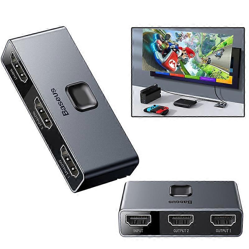 BASEUS Matrix Two way Switcher 2 In 1 Out or 1 In 2 Out 4K Splitter