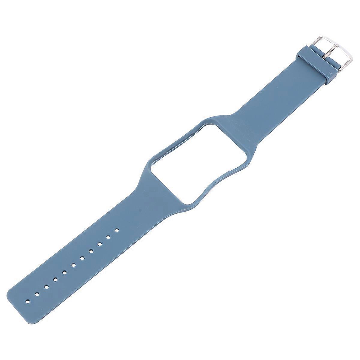 Rubber Watch Band Gear s R750 Wrist Watch Band Replacement for Daily Use Blue 24.8x3.5cm Slender 1Pcs