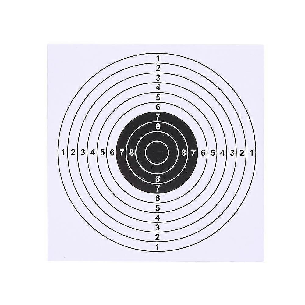 100pcs Lot 14 * 14cm Bogenschießen Ziel Gesicht für Pfeilbogenschießen (weiß)