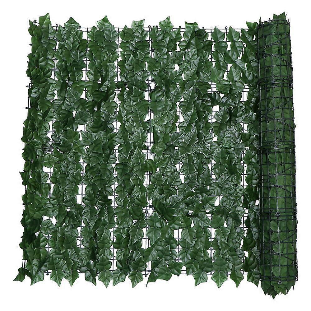 Artificial Ivy Fence Garden Privacy Screen Fence Column with Artificial Ivy for Balcony Outdoor Garden Wall Mat Decoration Green (1x3m)